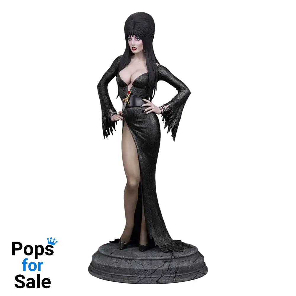 Elvira: Mistress of the Dark Maquette 1/4 Elvira (Black Glitter Dress) 48 cm