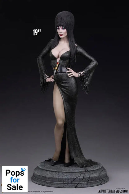 Elvira: Mistress of the Dark Maquette 1/4 Elvira (Black Glitter Dress) 48 cm
