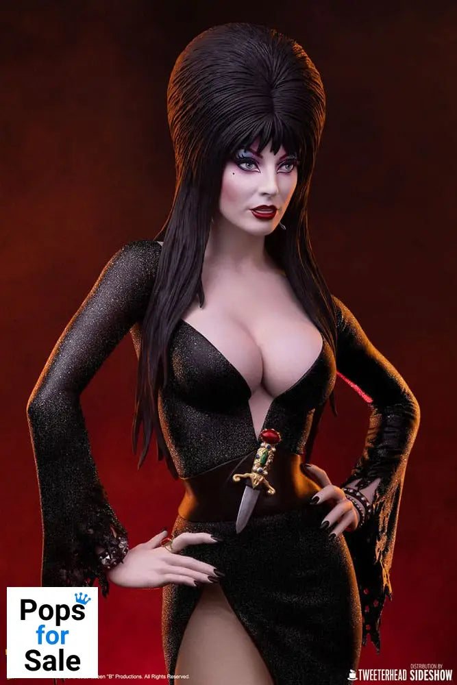 Elvira: Mistress of the Dark Maquette 1/4 Elvira (Black Glitter Dress) 48 cm