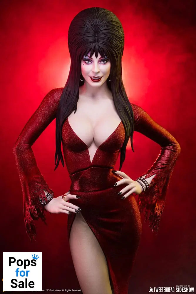 Elvira: Mistress of the Dark Maquette 1/4 Elvira (Red Glitter Dress) 48 cm