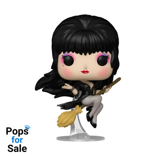 Elvira POP! Icons Vinyl Figure Elvira Broom 9 cm Funko POP POP! Figures