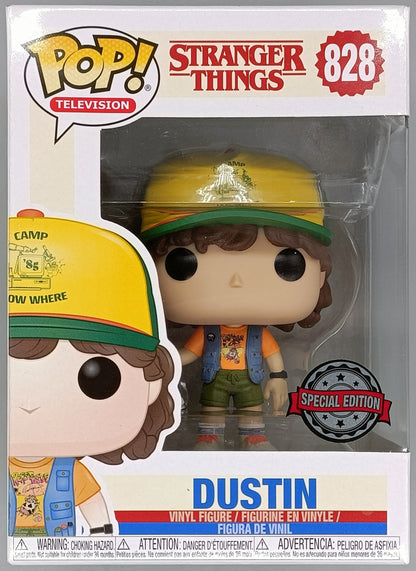 #828 Dustin (w/ Vest) - Stranger Things - 2019 Con - Box Damaged Funko POP
