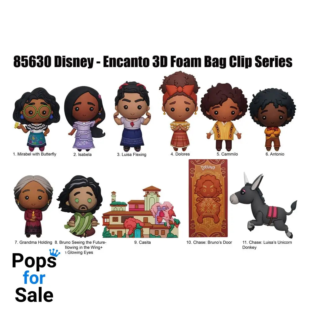 Encanto 3D Foam Bag Clips Series 52 Display (24)