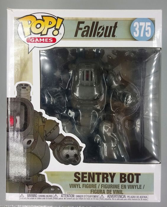 375 Sentry Bot - 6 Inch - Fallout - Funko POP - Box Damaged