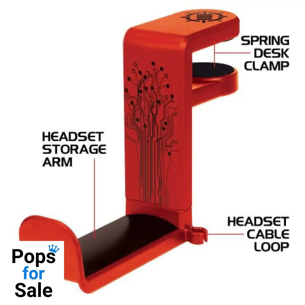 Enhance Headphone Mount Red