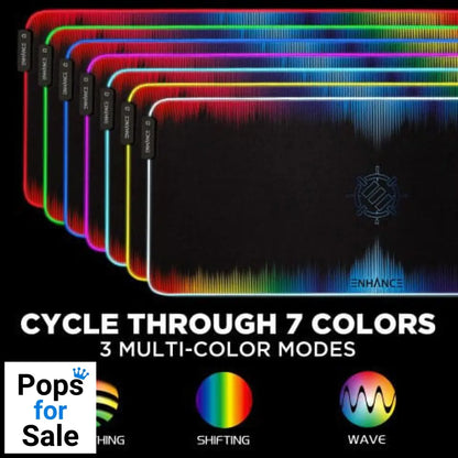 Enhance LED Mouse Mat Multicolor