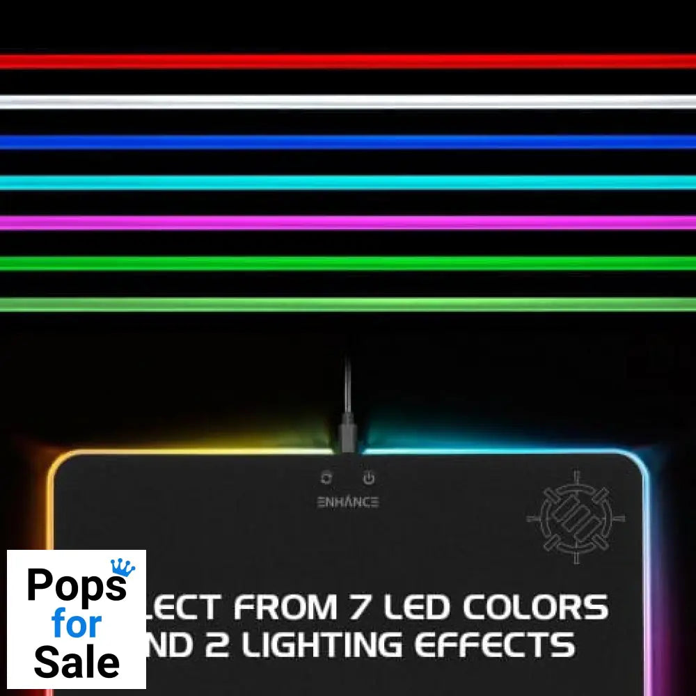 Enhance LED Mouse Pad Black