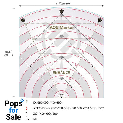 Enhance RPG Series 30ft Spell AoE Damage Template