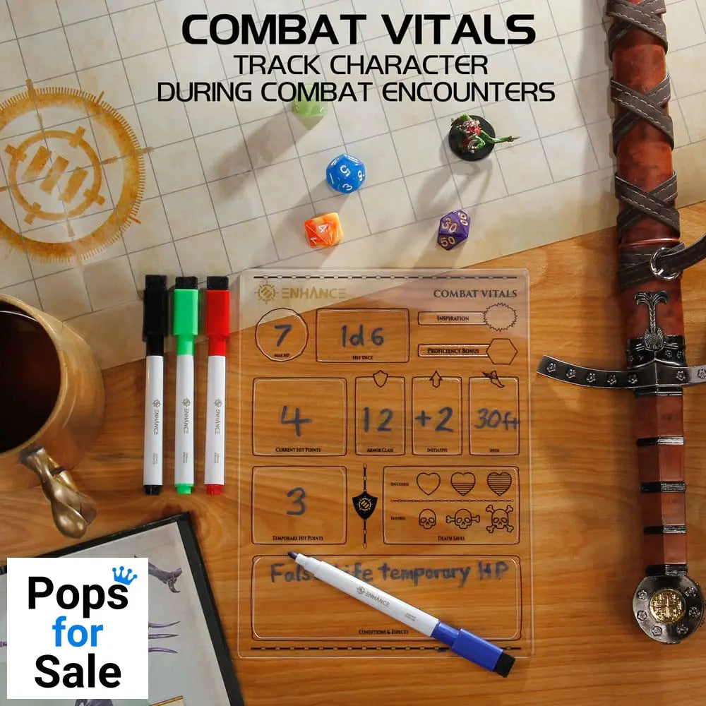 Enhance RPG Series Acrylic Character Sheet Set *English Version*