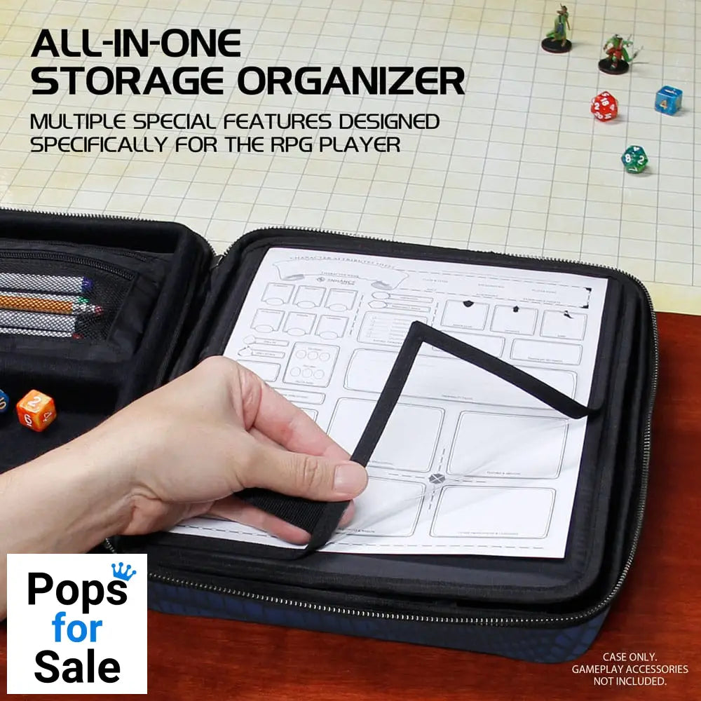 Enhance RPG Series Collector’s Edition Organizer Case Blue Dice accessories