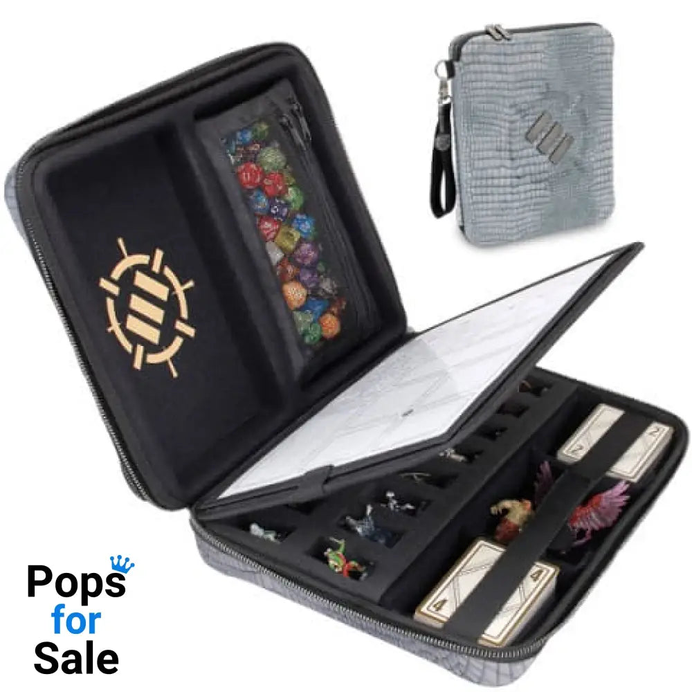 Enhance RPG Series Collector’s Edition Organizer Case Silver Dice accessories