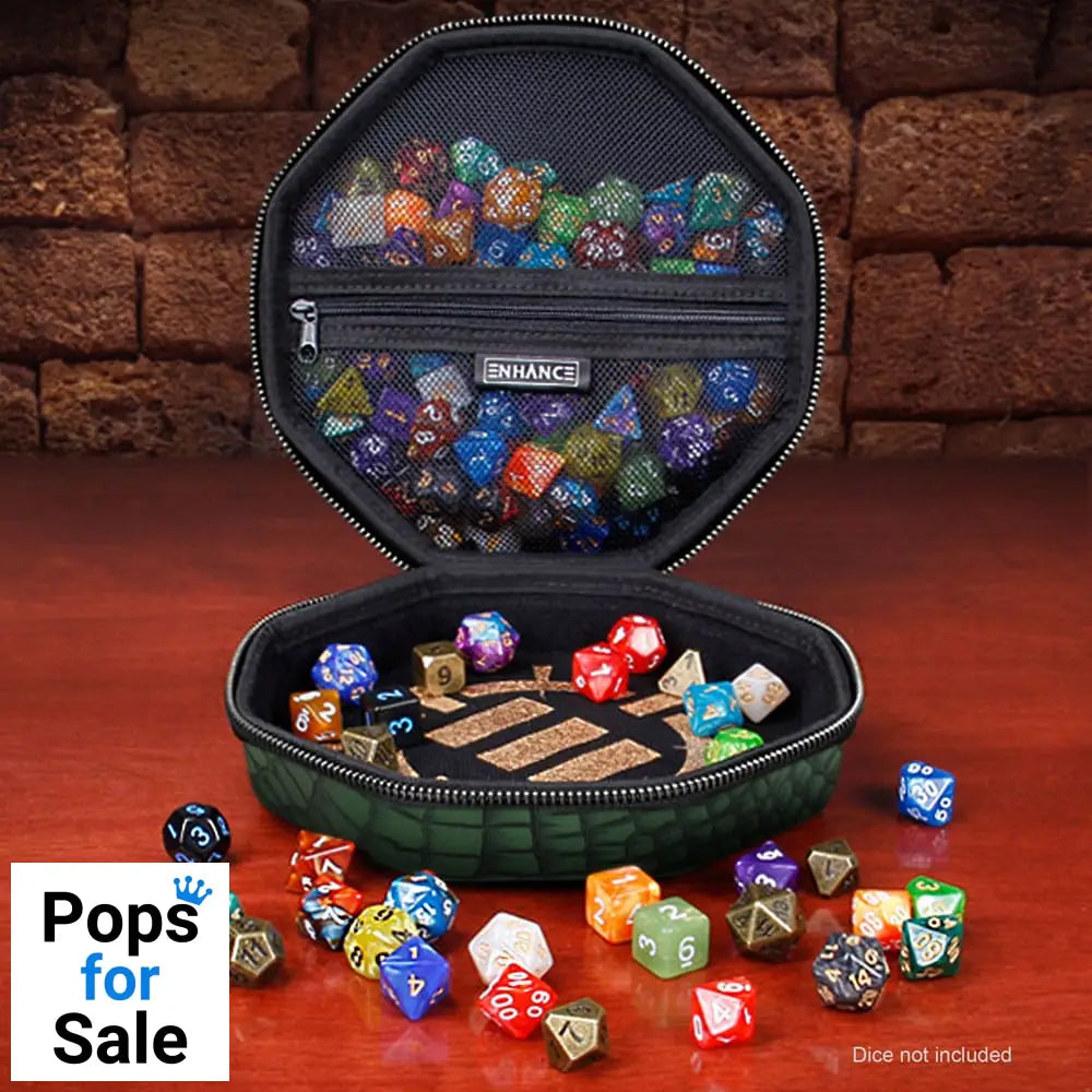 Enhance Tabletop Collector’s Edition Dice Case Green Dice accessories