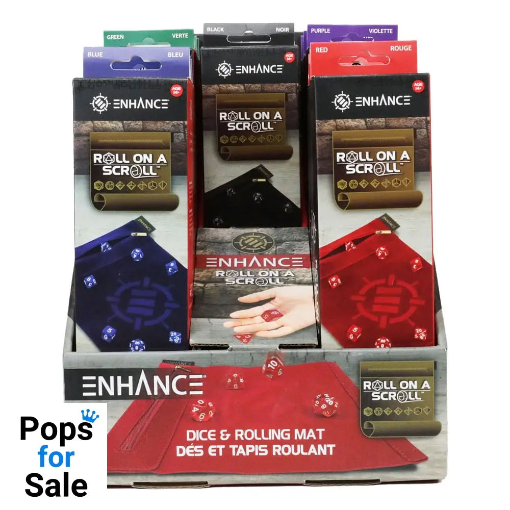 Enhance Tabletop Roll on a Scroll Bag with Dice Assortment (15)