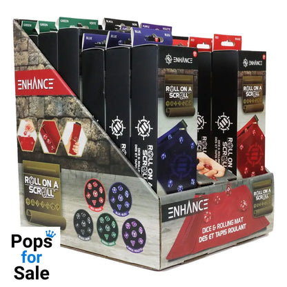 Enhance Tabletop Roll on a Scroll Bag with Dice Assortment (15) Dice accessories