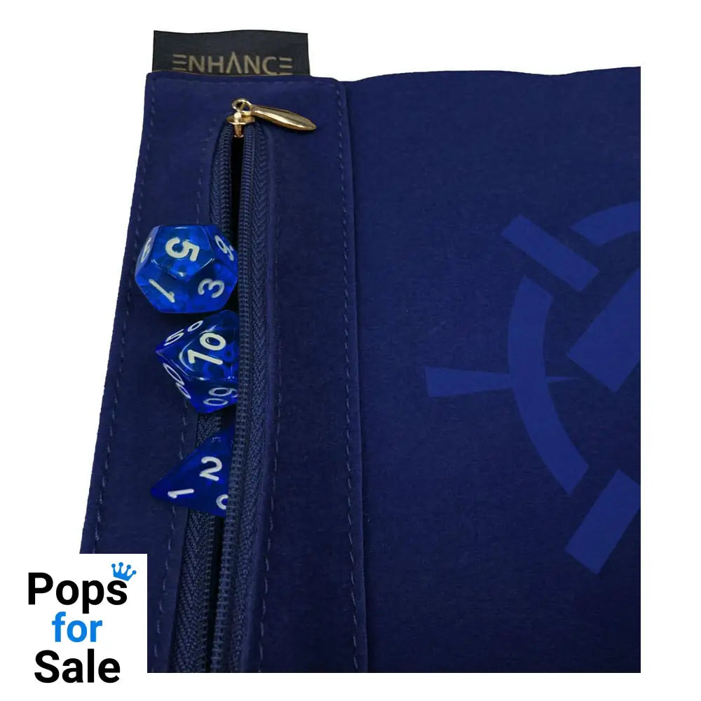 Enhance Tabletop Roll on a Scroll Bag with Dice Blue Dice accessories