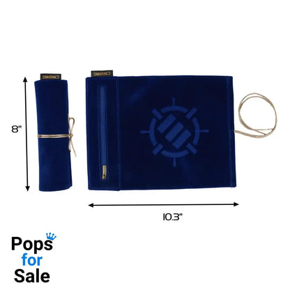 Enhance Tabletop Roll on a Scroll Bag with Dice Blue