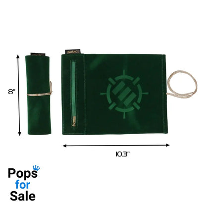 Enhance Tabletop Roll on a Scroll Bag with Dice Green