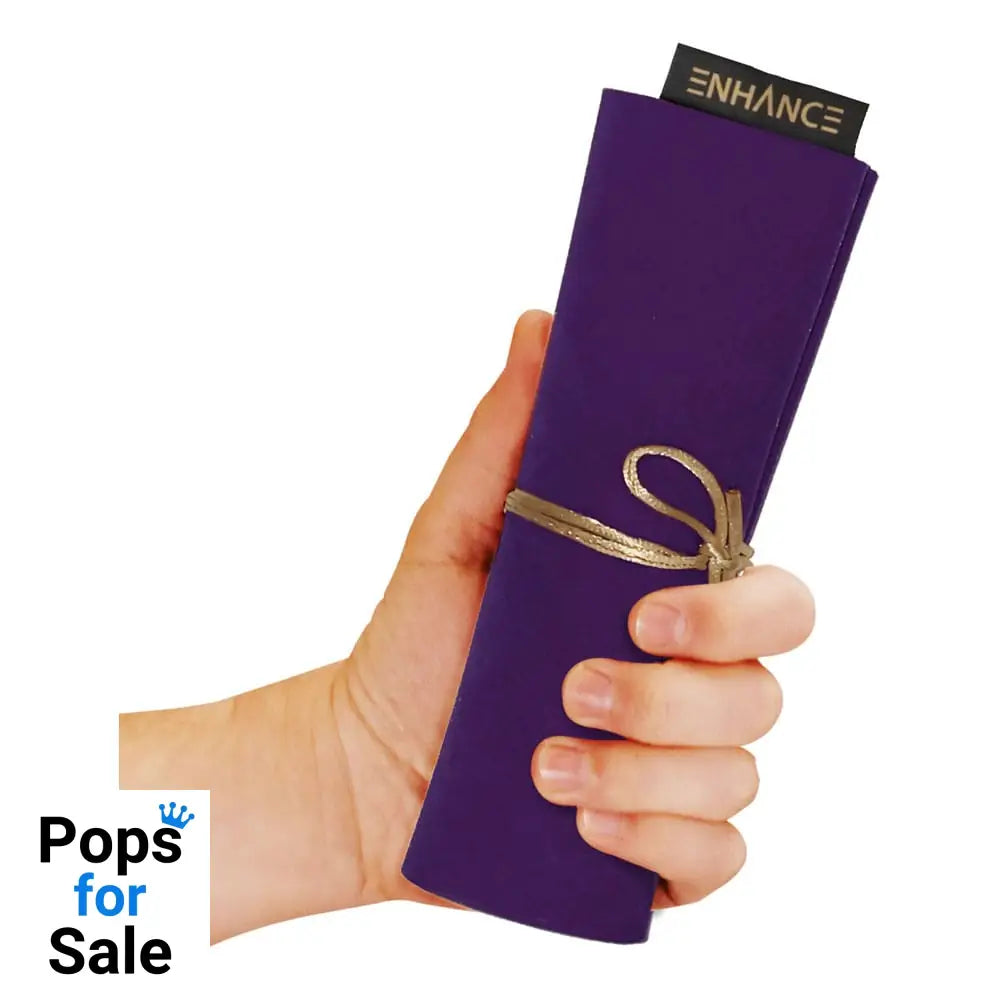 Enhance Tabletop Roll on a Scroll Bag with Dice Purple