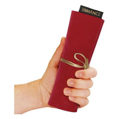 Enhance Tabletop Roll on a Scroll Bag with Dice Red