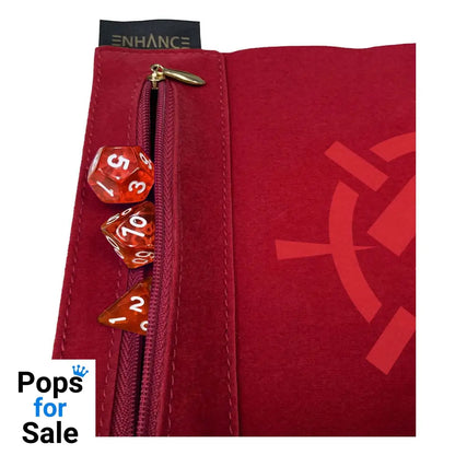 Enhance Tabletop Roll on a Scroll Bag with Dice Red