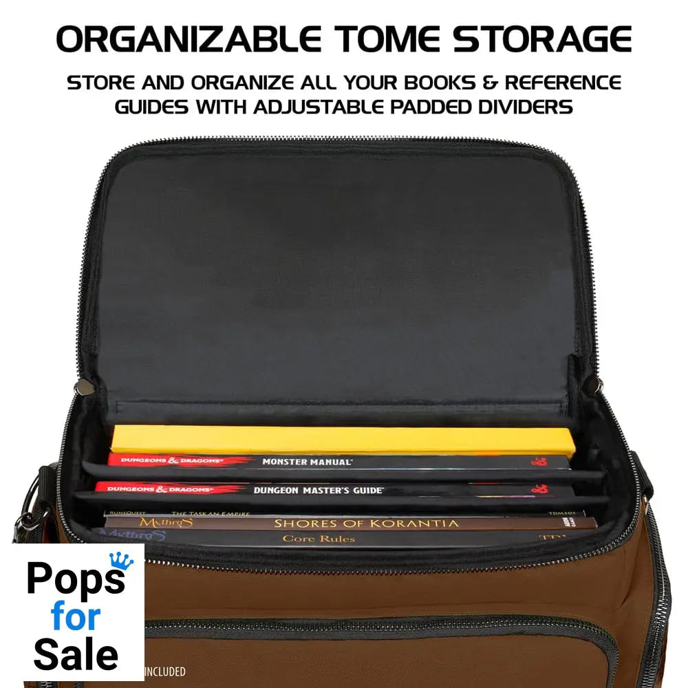 Enhance Tabletop Series Collectors Edition Adventurer's Travel Bag Brown