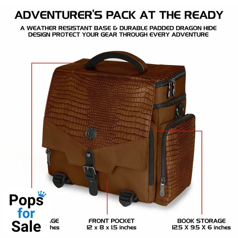 Enhance Tabletop Series Collectors Edition Adventurer's Travel Bag Brown