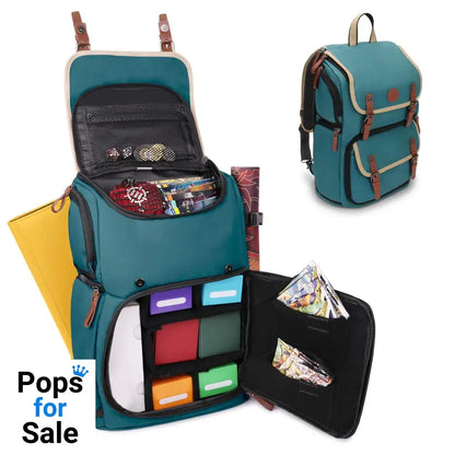 Enhance TCG Series Trading Card Backpack Designer Edition Green Bags