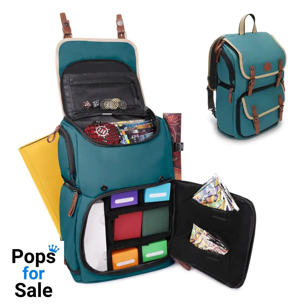 Enhance TCG Series Trading Card Backpack Designer Edition Green Bags