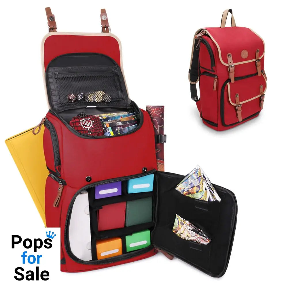 Enhance TCG Series Trading Card Backpack Designer Edition Red