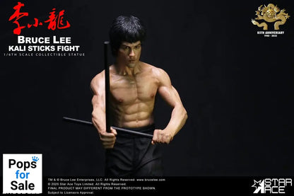 Enter the Dragon Movie Statue 1/6 Bruce Lee Kali Sticks Fight Deluxe Basement Version 30 cm