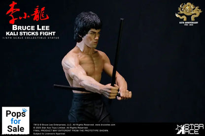 Enter the Dragon Movie Statue 1/6 Bruce Lee Kali Sticks Fight Deluxe Basement Version 30 cm