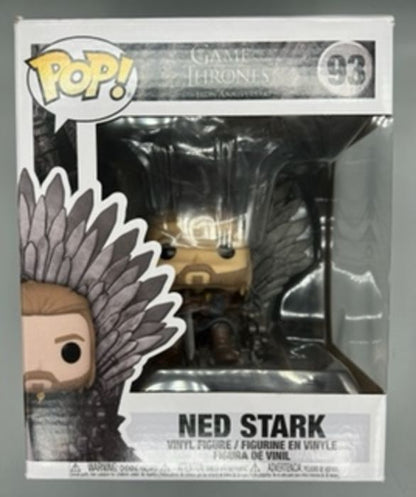 #93 Ned Stark (on Iron Throne) Deluxe - Game of Thrones Box Damaged Funko POP