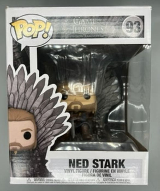 #93 Ned Stark (on Iron Throne) Deluxe - Game of Thrones Box Damaged Funko POP