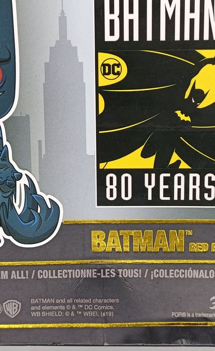 286 Batman (Red Rain) - DC - Batman 80 Years - Funko POP - Box Damaged