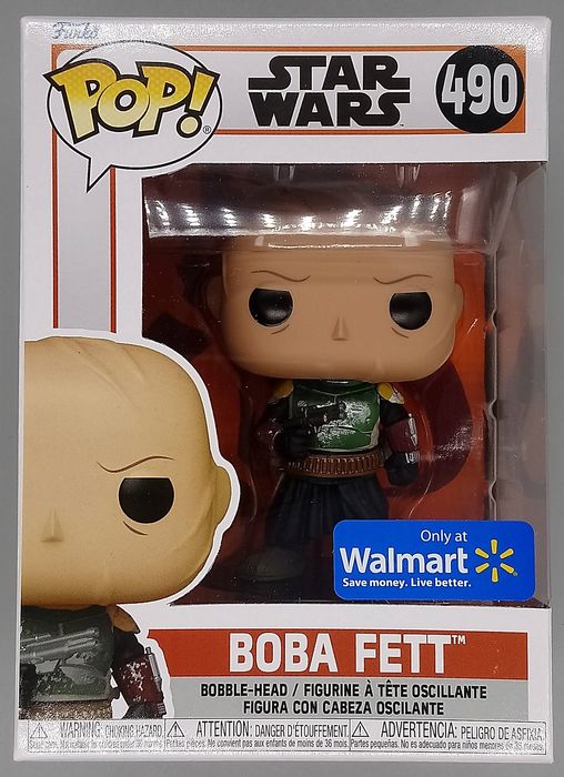 #490 Boba Fett (w/o Helmet) - Star Wars The Mandalorian Funko POP