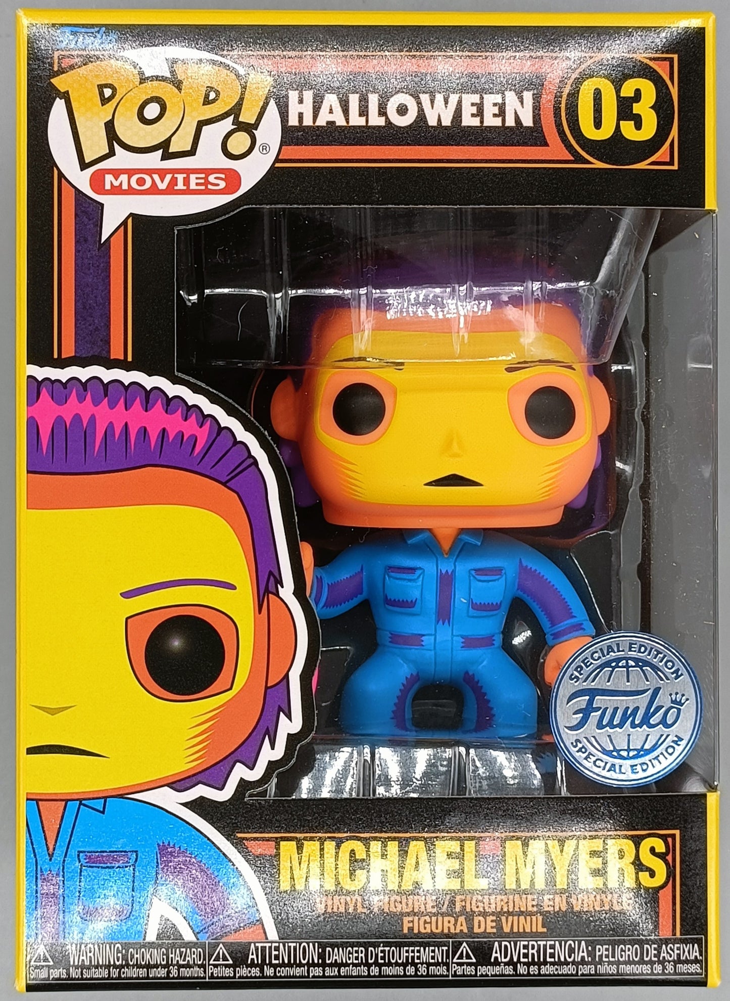 03 Michael Myers - Blacklight - Halloween - Horror - Brand New Funko POP