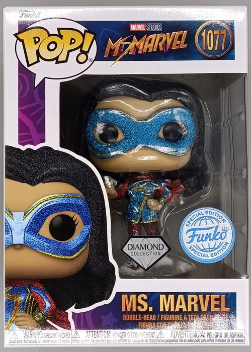 #1077 Ms. Marvel - Diamond - Marvel Ms. Marvel Funko POP