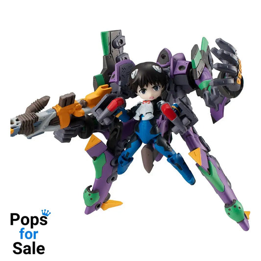 Evangelion Desktop Army Figure Shinji Ikari & Evangelion No. 1 New Theatrical Edition 15 cm