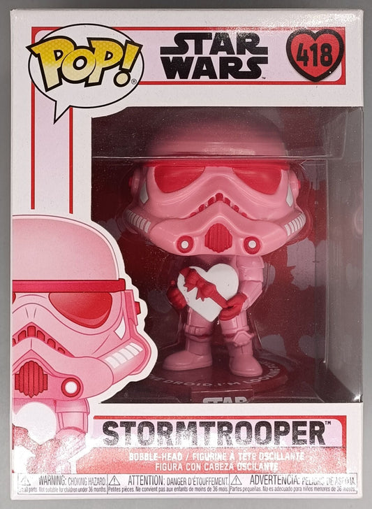 418 Stormtrooper (w/ Valentine) - Star Wars Funko POP - Box Damaged