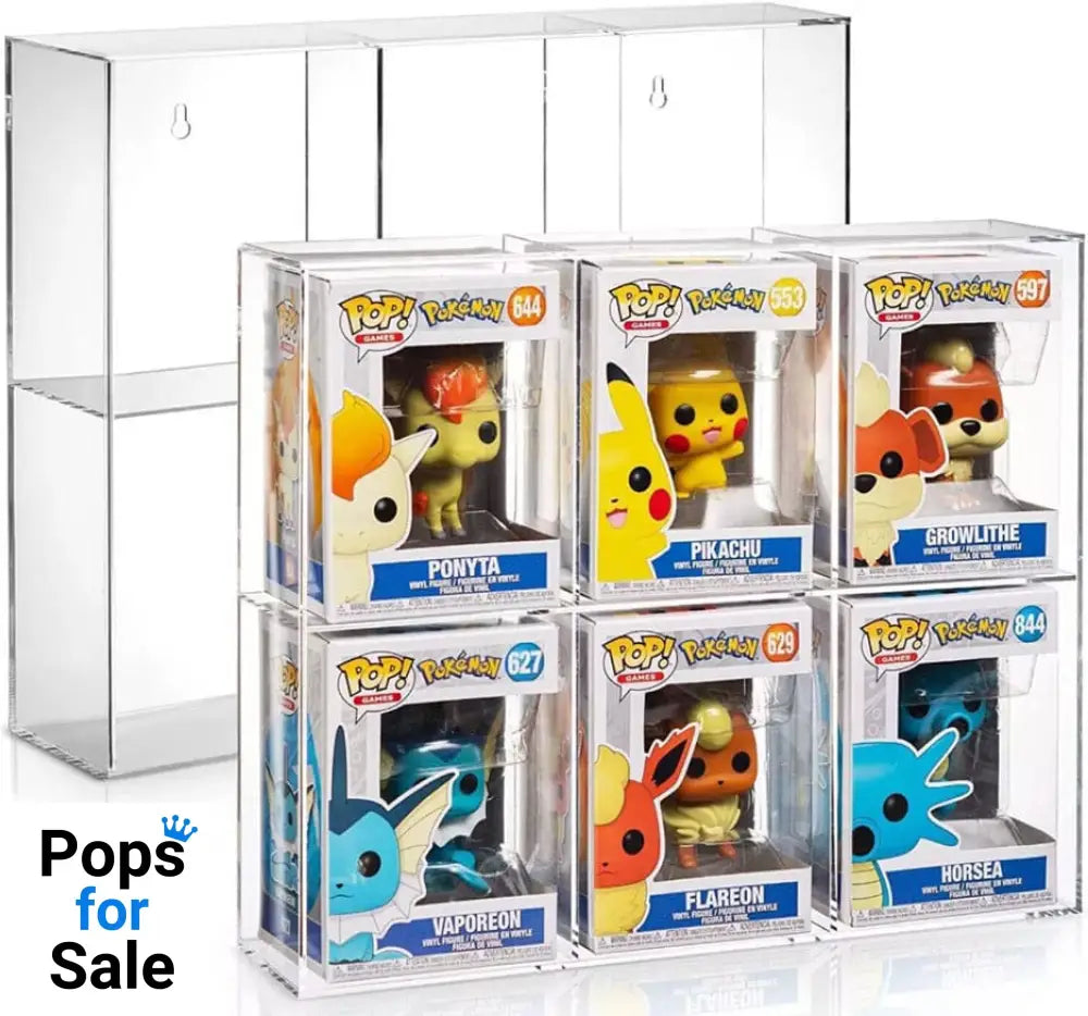 Evoretro Acrylic Display Case for 6 Funko Pops