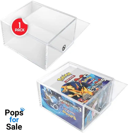Evoretro Acrylic Display Case for Booster Boxes / Elite Trainer Boxes Ver. 1 with Sliding Lid Gadgets