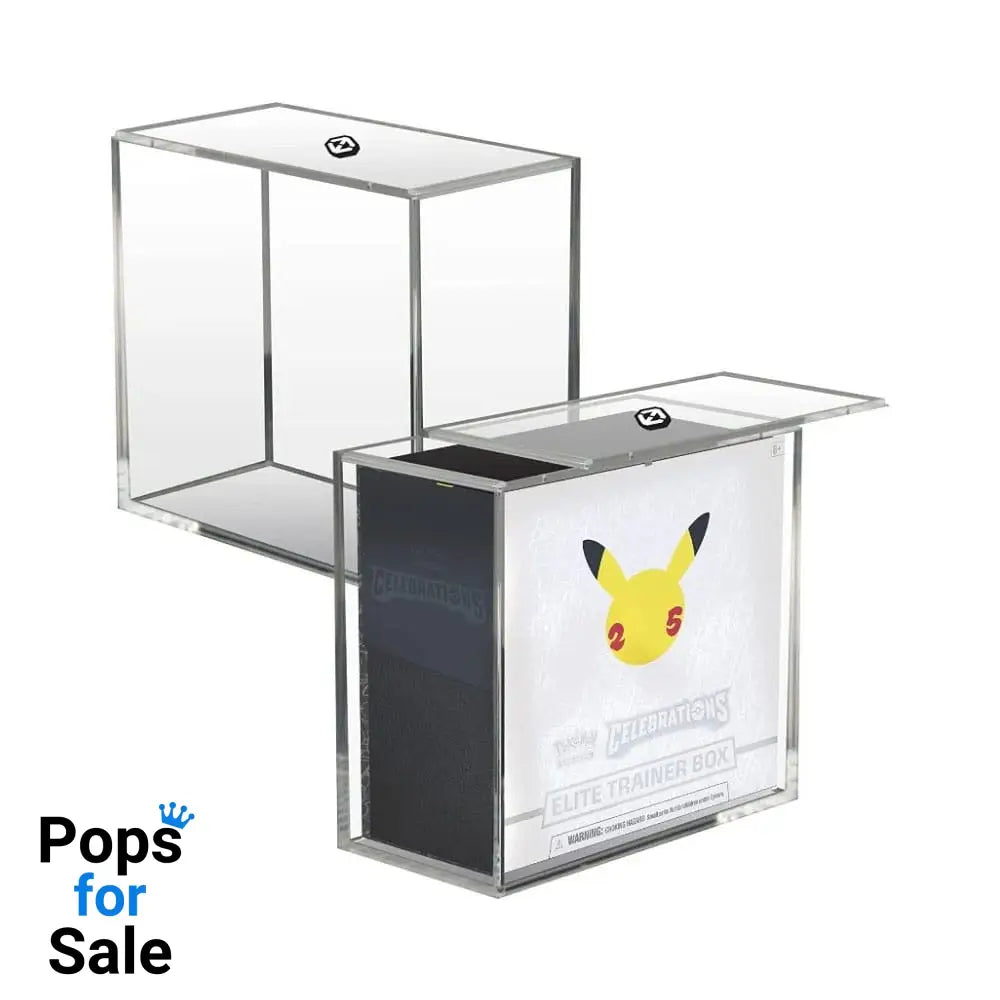 Evoretro Acrylic Display Case for Booster Boxes / Elite Trainer Boxes Ver. 2 with Sliding Lid
