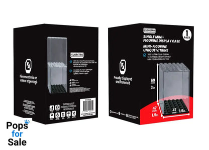 Evoretro Acrylic Display Case for mini figures Single Stackable