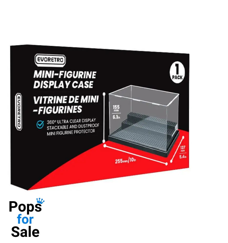 Evoretro Acrylic Display Case for mini figures Small Gadgets
