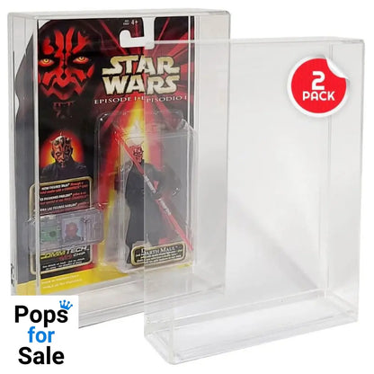 Evoretro Acrylic Display Cases 2-Pack for Action Figures Gadgets