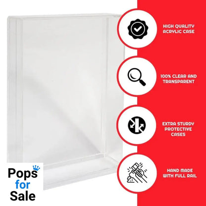 Evoretro Acrylic Display Cases 2-Pack for Action Figures