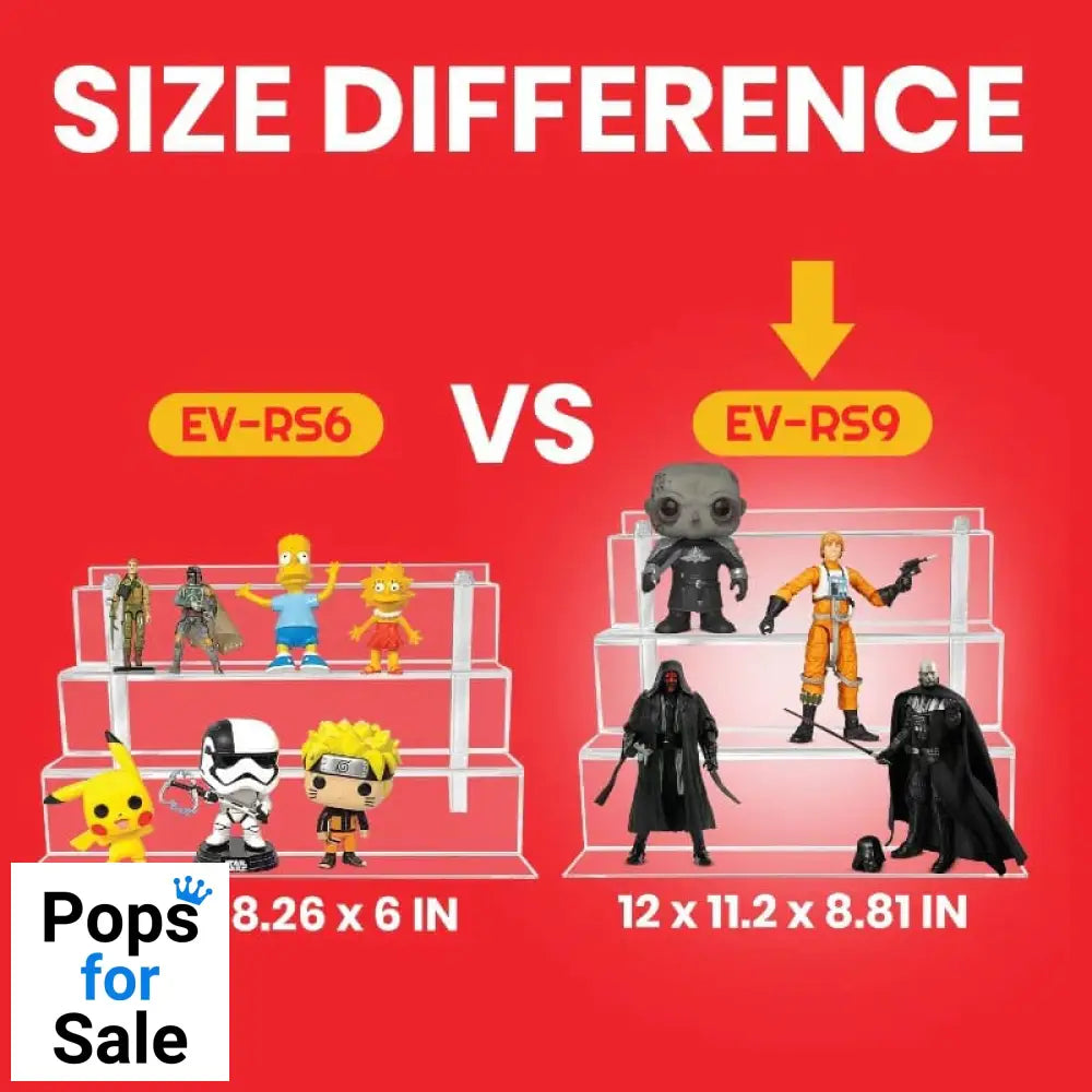 Evoretro Acrylic Shelf Riser 2-Pack RS9