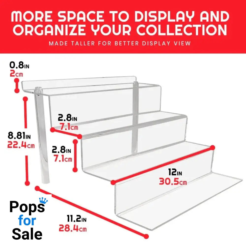 Evoretro Acrylic Shelf Riser 2-Pack RS9