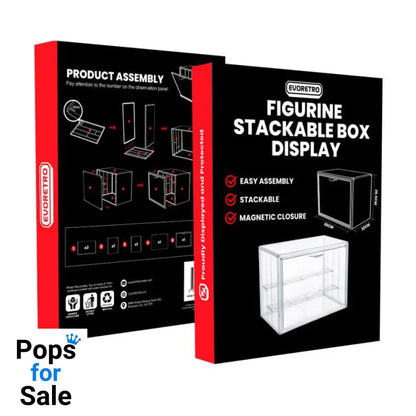 Evoretro Figure Display Box Stackable Gadgets