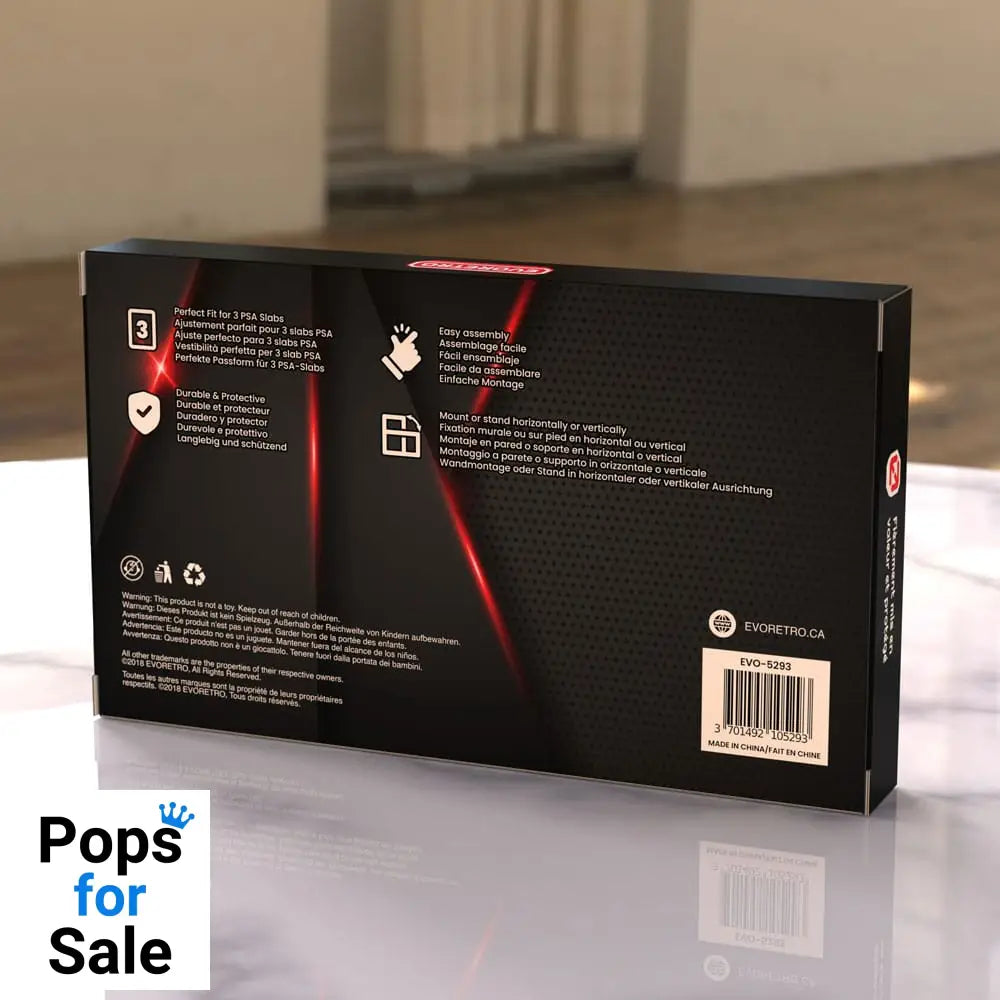 Evoretro Graded Card Display Frame for 3 PSA Graded Cards Gadgets